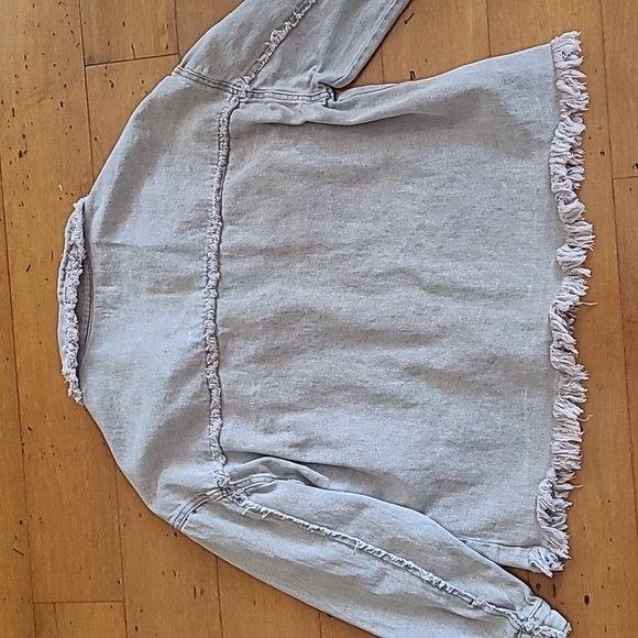 POL Distressed Shacket - Picture 3 of 5